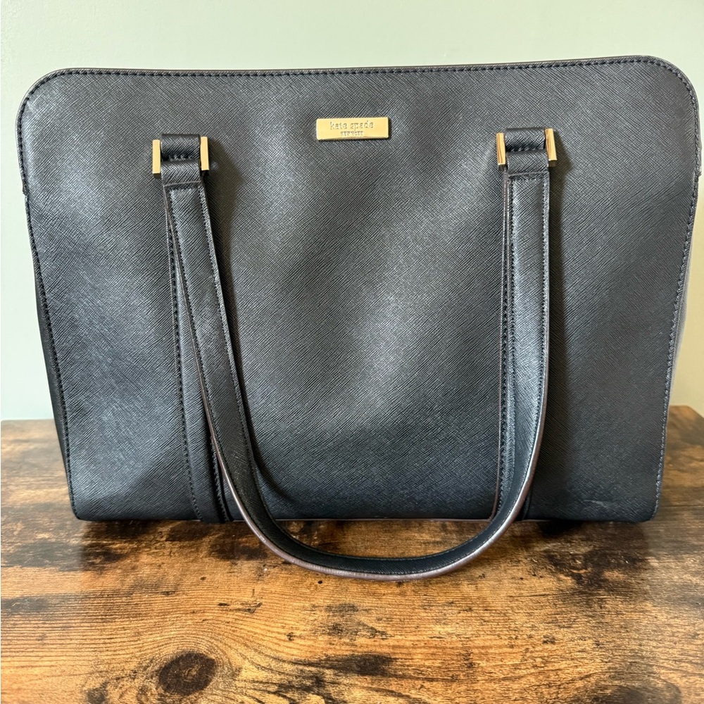 Kate Spade Black Leather Tote